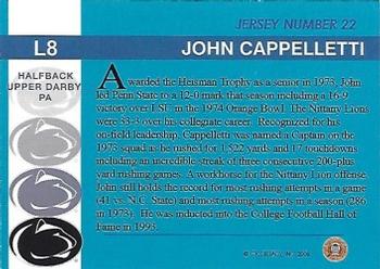 2007 TK Legacy Penn State Nittany Lions #L8 John Cappelletti Back