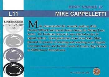 2007 TK Legacy Penn State Nittany Lions #L11 Mike Cappelletti Back