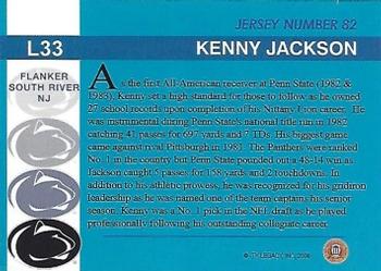 2007 TK Legacy Penn State Nittany Lions #L33 Kenny Jackson Back