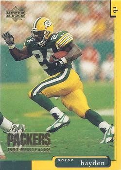 1998 Upper Deck ShopKo Green Bay Packers I #GB7 Aaron Hayden Front