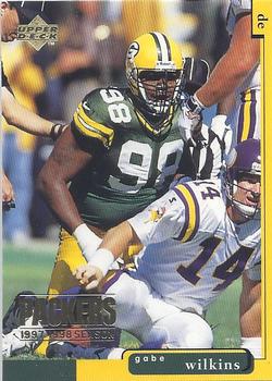 1998 Upper Deck ShopKo Green Bay Packers I #GB54 Gabe Wilkins Front