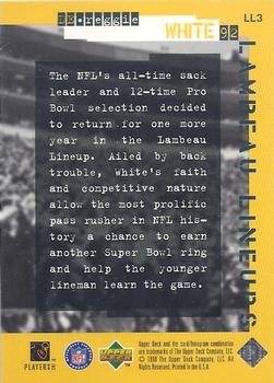 1998 Upper Deck ShopKo Green Bay Packers II - Lambeau Lineups #LL3 Reggie White Back