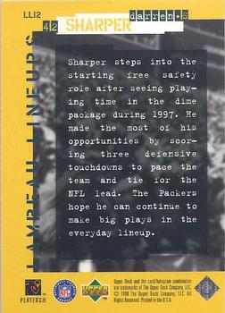 1998 Upper Deck ShopKo Green Bay Packers II - Lambeau Lineups #LL12 Darren Sharper Back