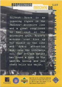 1998 Upper Deck ShopKo Green Bay Packers II - Lambeau Lineups #LL23 Gilbert Brown Back