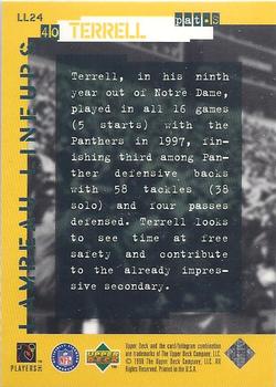 1998 Upper Deck ShopKo Green Bay Packers II - Lambeau Lineups #LL24 Pat Terrell Back