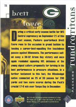 1998 Upper Deck ShopKo Green Bay Packers I - Tundra Titans #T1 Brett Favre Back