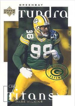 1998 Upper Deck ShopKo Green Bay Packers I - Tundra Titans Title Defense #T18 Gabe Wilkins Front
