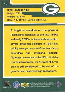 1998 Upper Deck ShopKo Green Bay Packers I - Leaders of the Pack Title Defense #P12 Seth Joyner Back