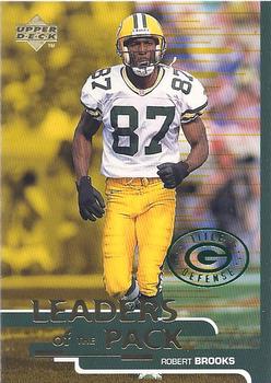1998 Upper Deck ShopKo Green Bay Packers I - Leaders of the Pack Title Defense #P14 Robert Brooks Front