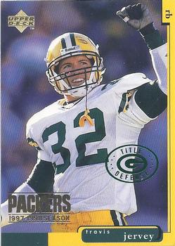 1998 Upper Deck ShopKo Green Bay Packers I - Title Defense #GB12 Travis Jervey Front