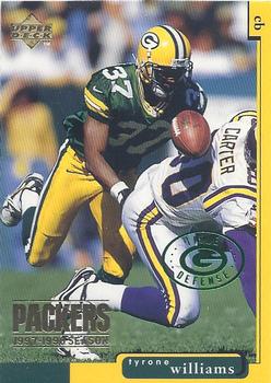 1998 Upper Deck ShopKo Green Bay Packers I - Title Defense #GB16 Tyrone Williams Front
