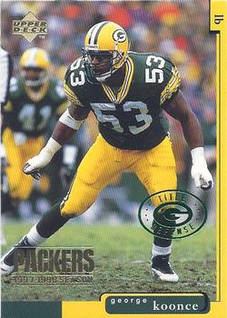 1998 Upper Deck ShopKo Green Bay Packers I - Title Defense #GB24 George Koonce Front