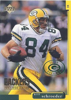 1998 Upper Deck ShopKo Green Bay Packers I - Title Defense #GB43 Bill Schroeder Front