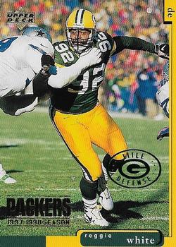 1998 Upper Deck ShopKo Green Bay Packers I - Title Defense #GB49 Reggie White Front
