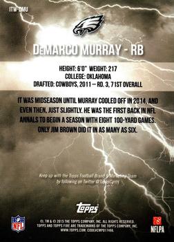 2015 Topps Fire - Into the Wild #ITW-DMU DeMarco Murray Back