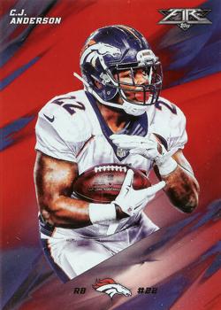 2015 Topps Fire - Flame #93 C.J. Anderson Front