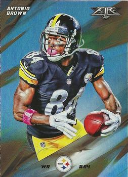 2015 Topps Fire - Silver #55 Antonio Brown Front