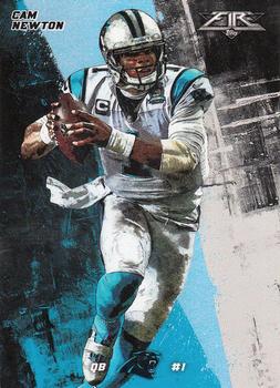 2015 Topps Fire - Silver #98 Cam Newton Front