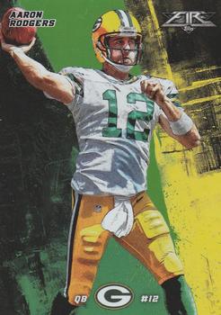2015 Topps Fire - Green #3 Aaron Rodgers Front
