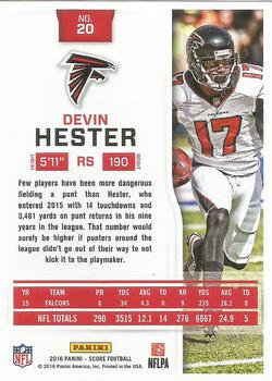 2016 Score #20 Devin Hester Back