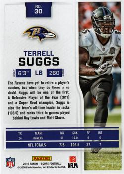 2016 Score #30 Terrell Suggs Back