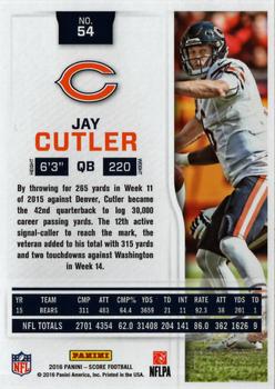 2016 Score #54 Jay Cutler Back