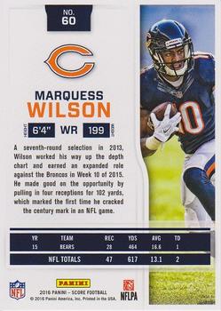 2016 Score #60 Marquess Wilson Back