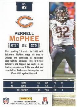2016 Score #63 Pernell McPhee Back