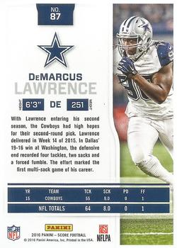 2016 Score #87 DeMarcus Lawrence Back