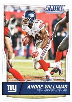 2016 Score #211 Andre Williams Front