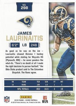 2016 Score #298 James Laurinaitis Back