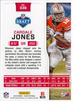 2016 Score #336 Cardale Jones Back