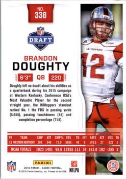 2016 Score #338 Brandon Doughty Back