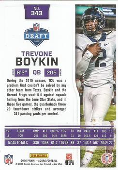 2016 Score #343 Trevone Boykin Back
