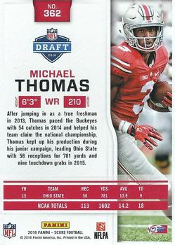 2016 Score #362 Michael Thomas Back