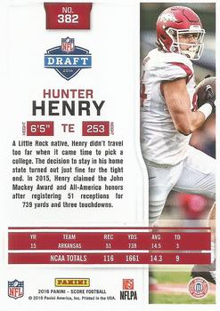 2016 Score #382 Hunter Henry Back