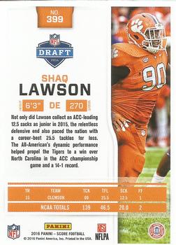2016 Score #399 Shaq Lawson Back