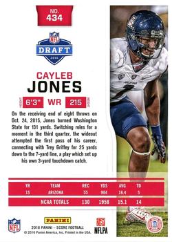 2016 Score #434 Cayleb Jones Back