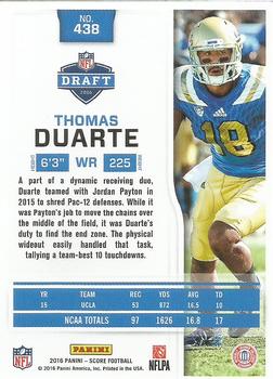 2016 Score #438 Thomas Duarte Back