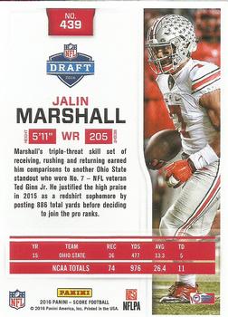 2016 Score #439 Jalin Marshall Back