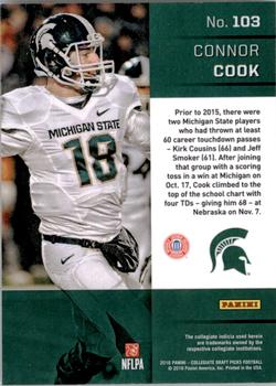 2016 Panini Prizm Collegiate Draft Picks #103 Connor Cook Back