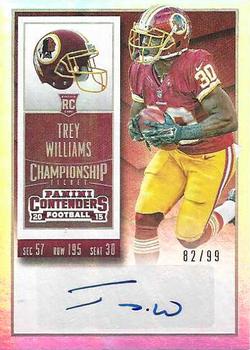 2015 Panini Contenders - Championship Ticket #249 Trey Williams Front