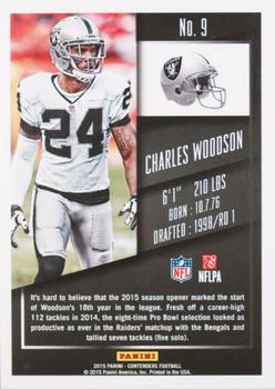 2015 Panini Contenders - Cracked Ice #9 Charles Woodson Back