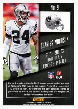 2015 Panini Contenders - Playoff Ticket #9 Charles Woodson Back