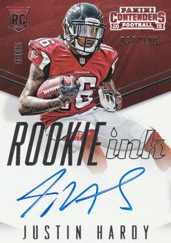 2015 Panini Contenders - Rookie Ink RPS #INK-JH Justin Hardy Front