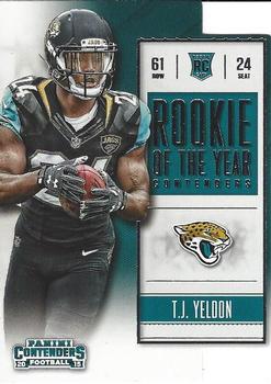 2015 Panini Contenders - Rookie of the Year Contenders #ROY15 T.J. Yeldon Front