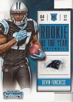2015 Panini Contenders - Rookie of the Year Contenders #ROY20 Devin Funchess Front