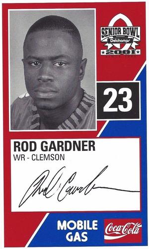 2001 Senior Bowl #NNO Rod Gardner Front