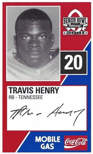 2001 Senior Bowl #NNO Travis Henry Front