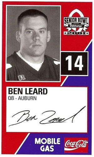 2001 Senior Bowl #NNO Ben Leard Front